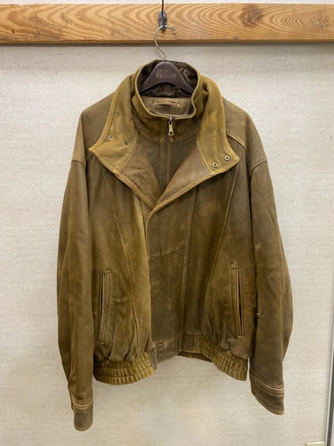 Vintage Wilson Leather Distressed Authentic Leather Jacket - 2XL image indicator(3)