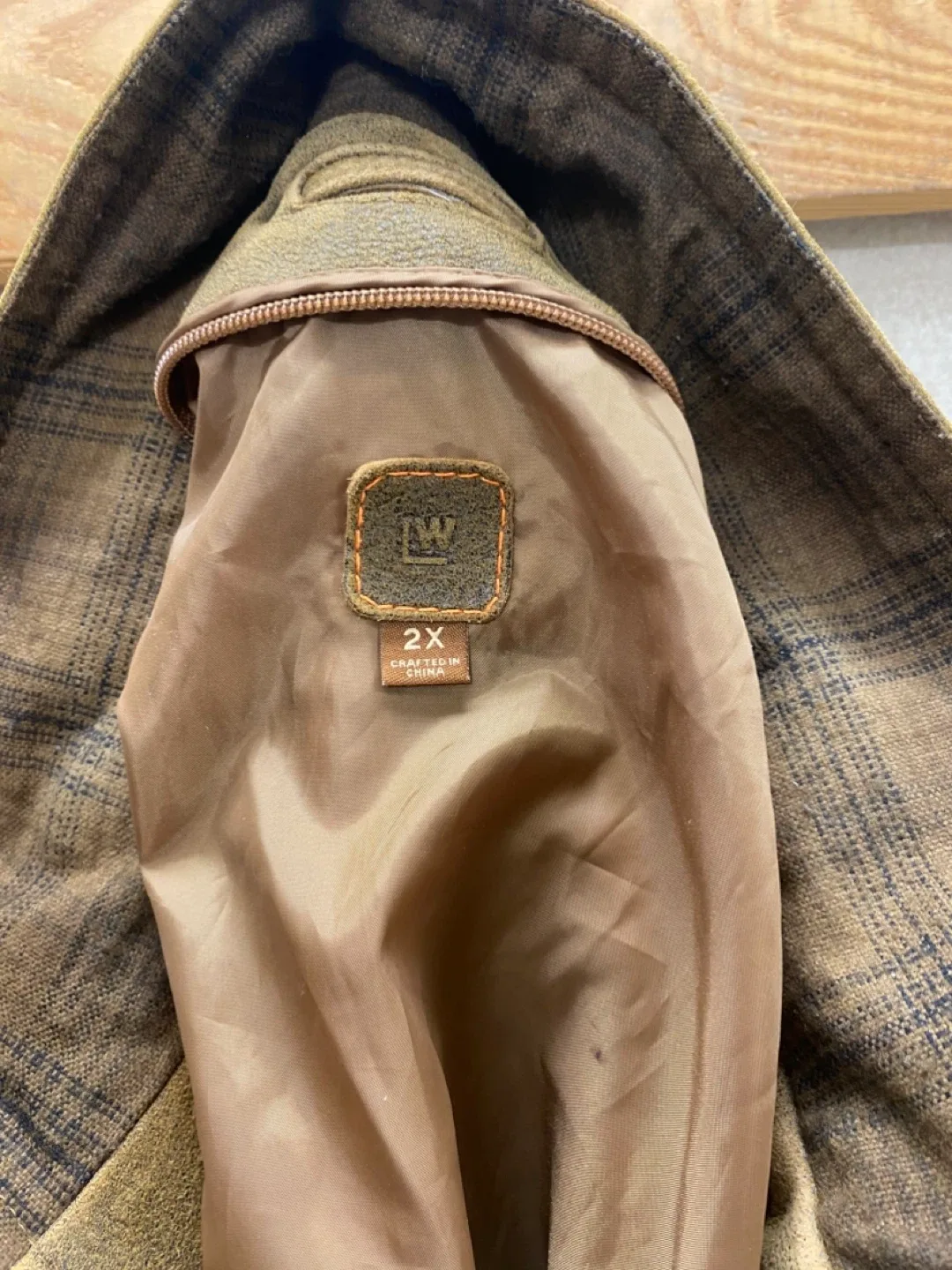 Vintage Wilson Leather Distressed Authentic Leather Jacket - 2XL image indicator(7)