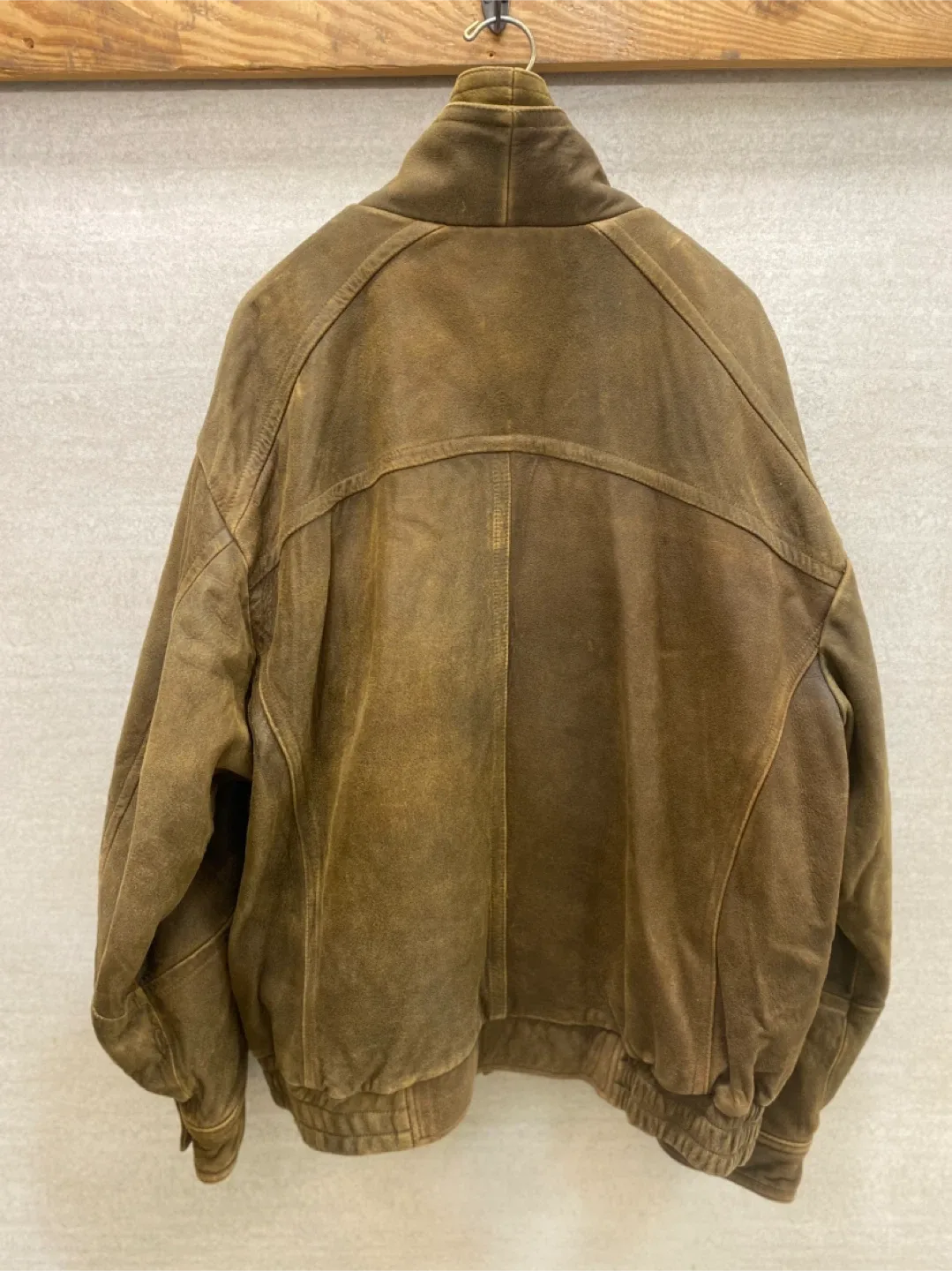 Vintage Wilson Leather Distressed Authentic Leather Jacket - 2XL image indicator(9)