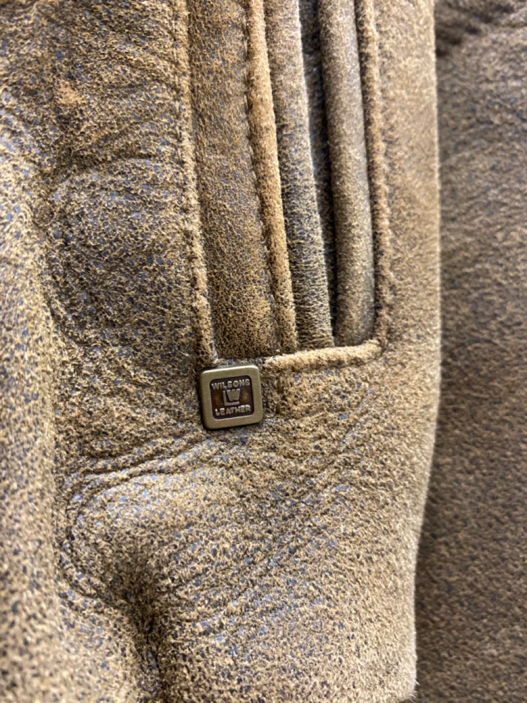 Vintage Wilson Leather Distressed Authentic Leather Jacket - 2XL image indicator(8)