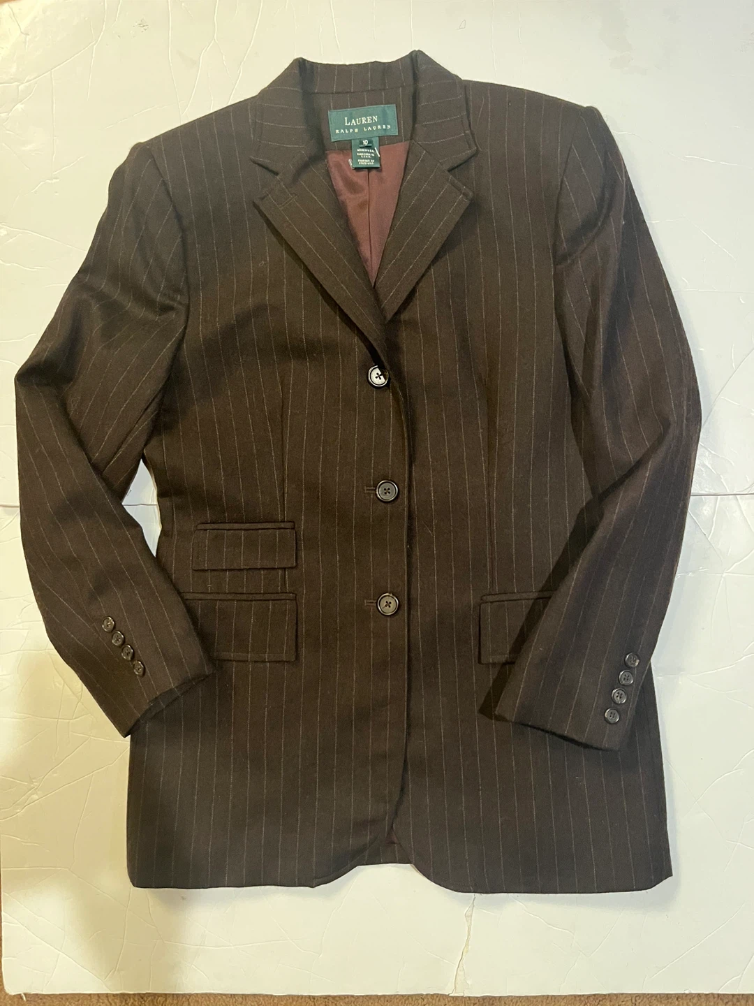 Lauren Ralph Lauren Pinstripe Blazer - Size 10