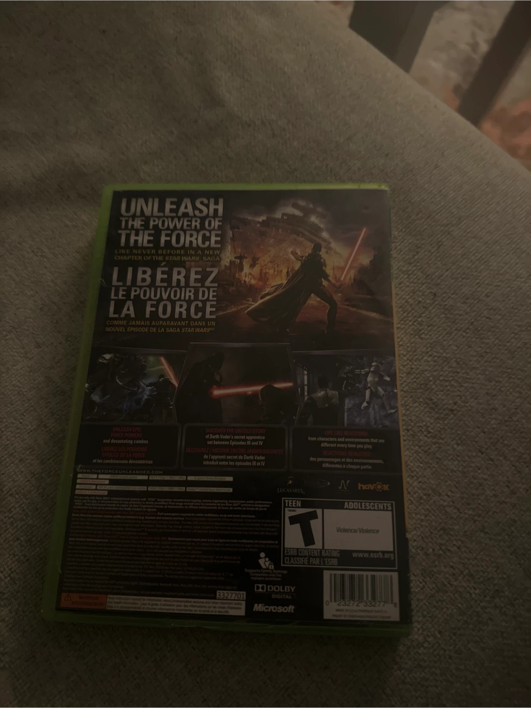 Star Wars: The Force Unleashed - Xbox 360 Game - photo 3