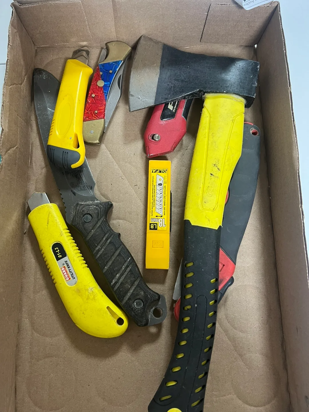 Assorted Utility Knives and Axe thumbnail