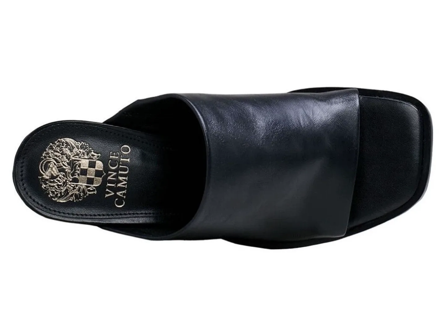 Vince Camuto Black Leather Heeled Mules image indicator(3)