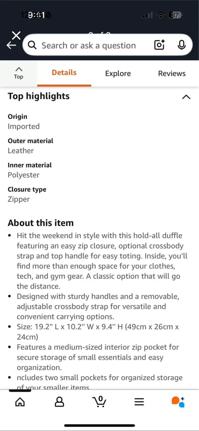 Ted baker weekender bag image indicator(3)