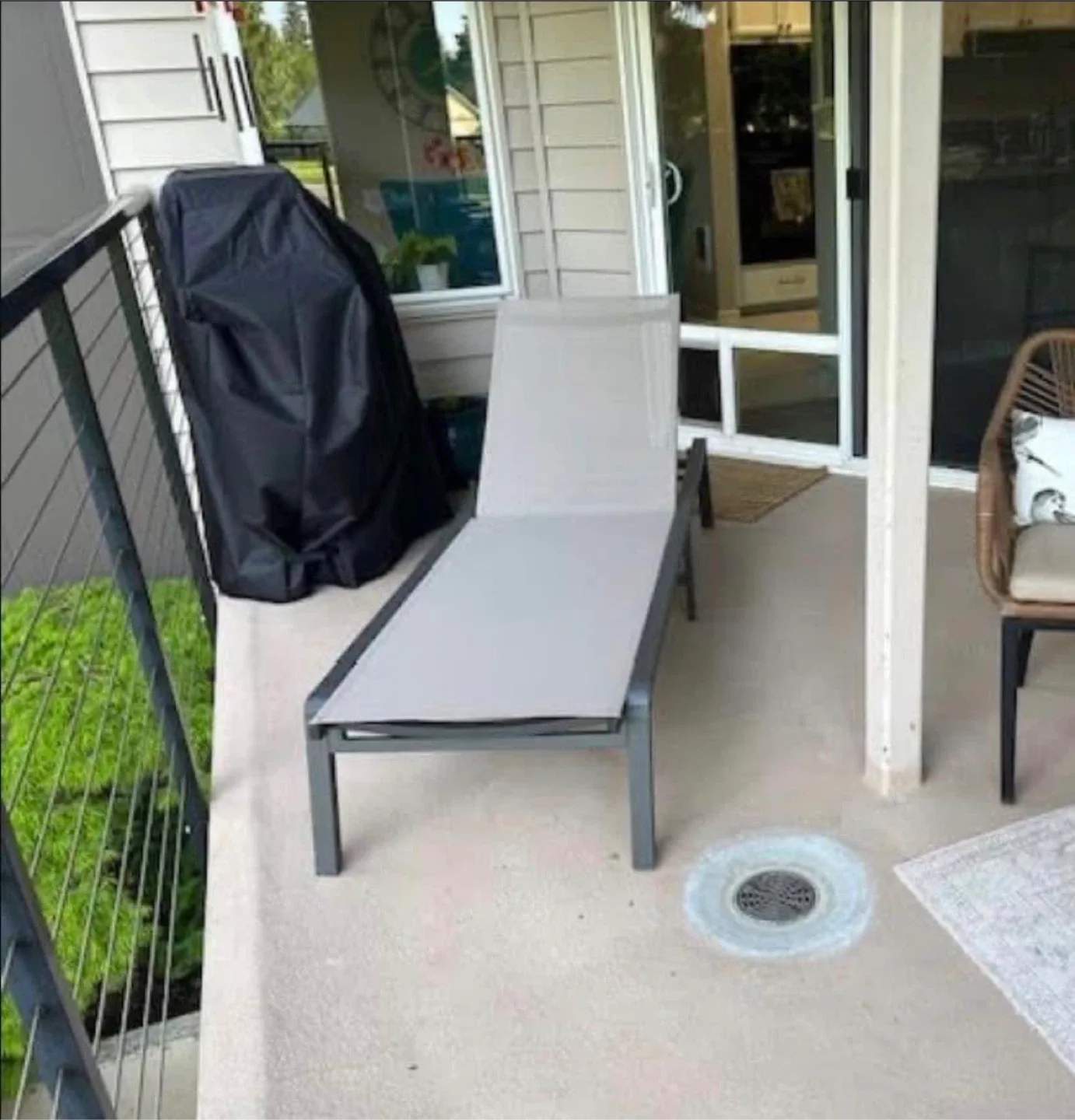 Patio Lounge Chairs Foldable Aluminum Set of 2 image indicator(2)