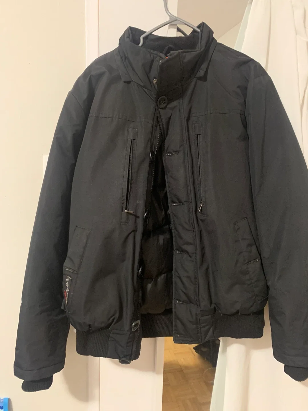 Black Puffer Jacket For Man thumbnail