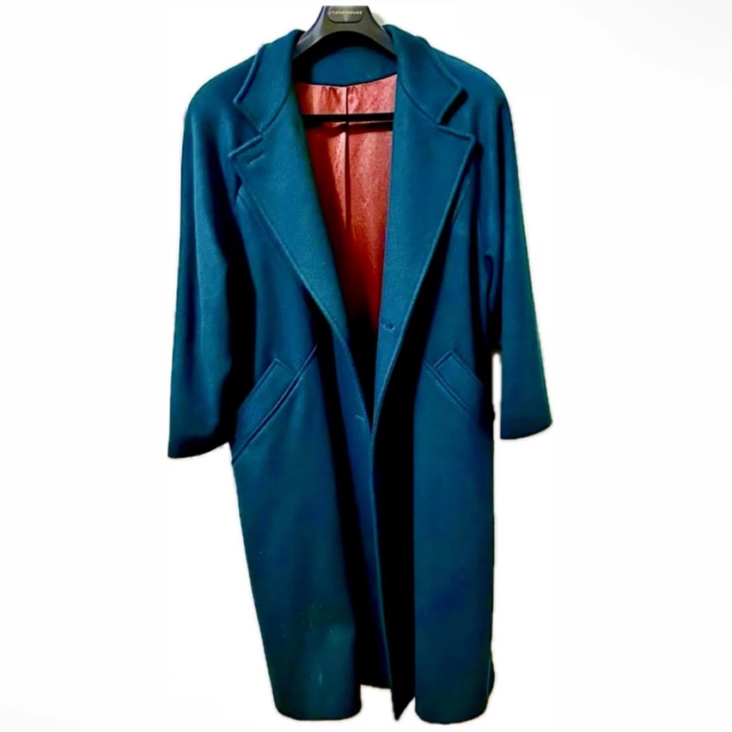 Vintage EATON Classic Pure Virgin Wool Pea Coat - Dark Green