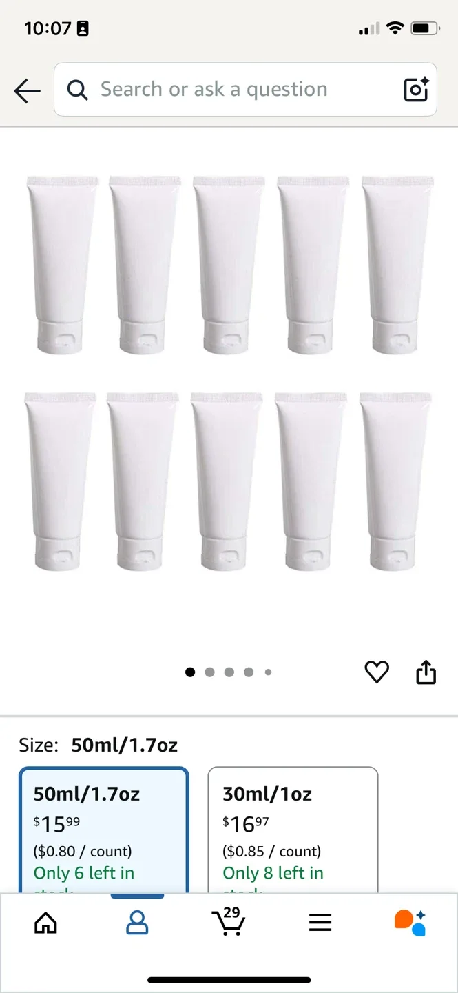 Assorted Empty White Cosmetic Containers image indicator(6)