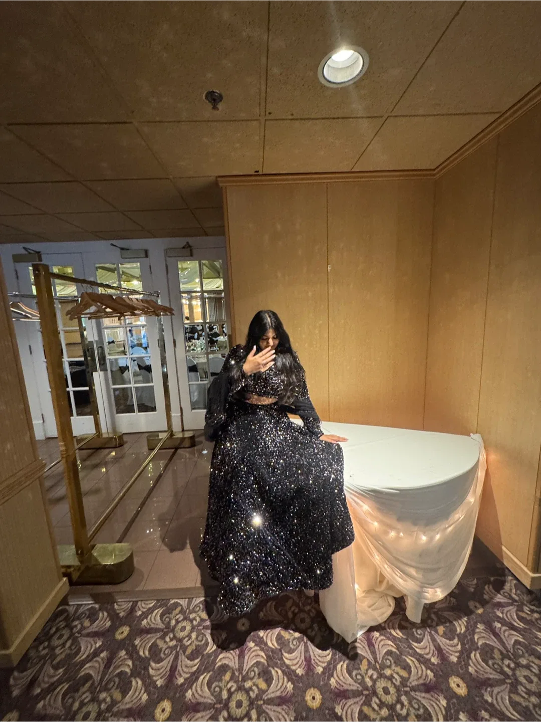 ✨ Elegant Black Sequin Lehenga Set image indicator(2)