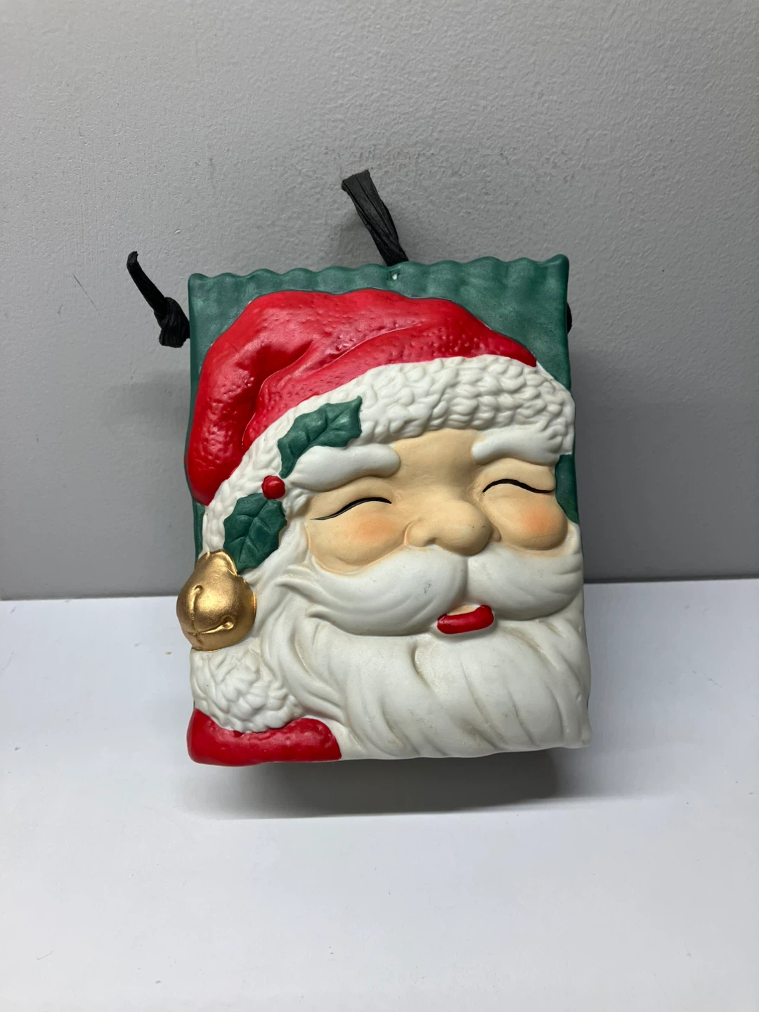 Vintage Santa Claus Ceramic Gift Bag - 5” x 6” x 2” - photo 2