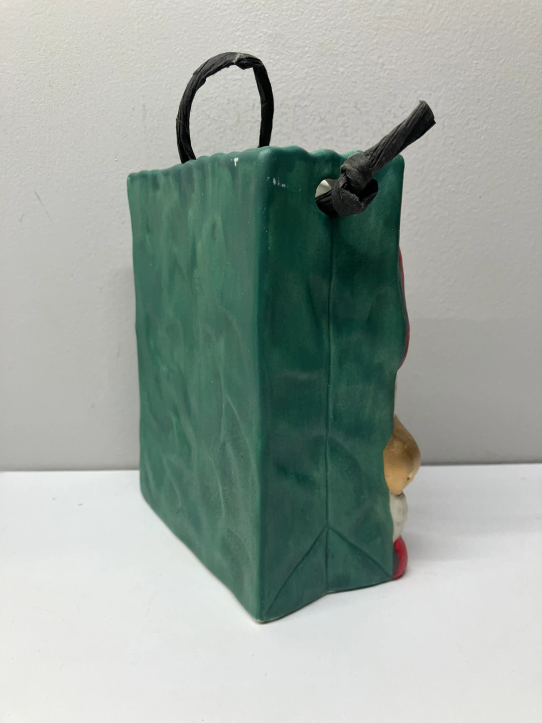 Vintage Santa Claus Ceramic Gift Bag - 5” x 6” x 2” - photo 5