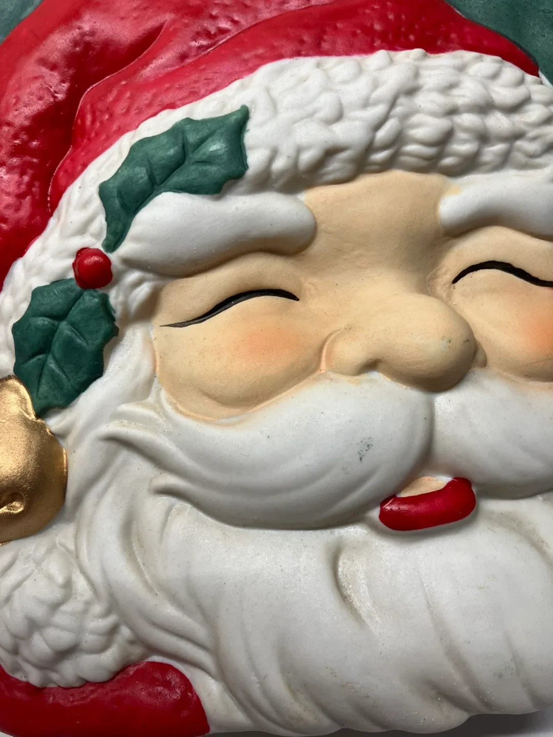 Vintage Santa Claus Ceramic Gift Bag - 5” x 6” x 2” image indicator(9)