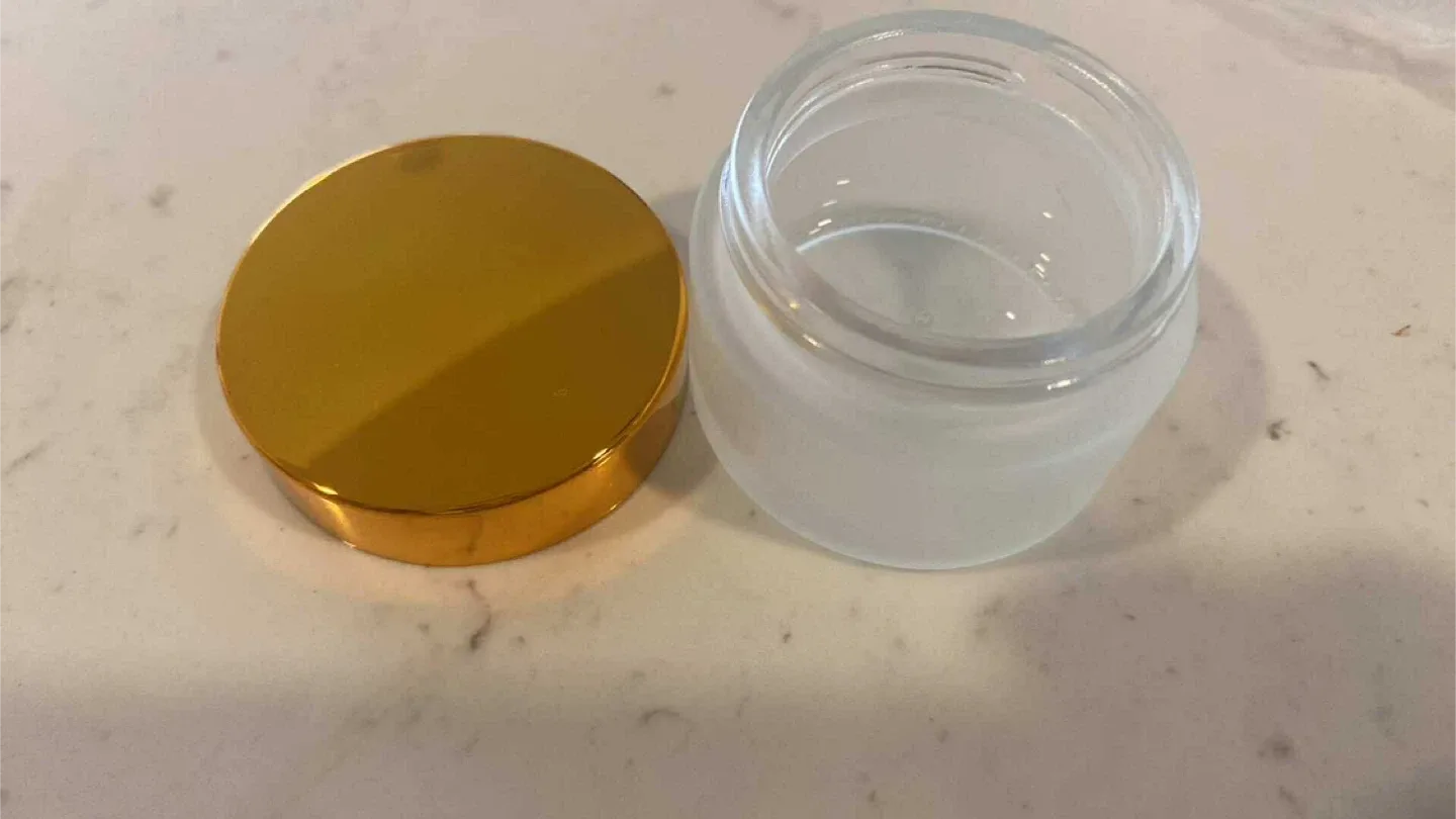 ROHIJALE Frosted Glass Jars 1oz image indicator(8)