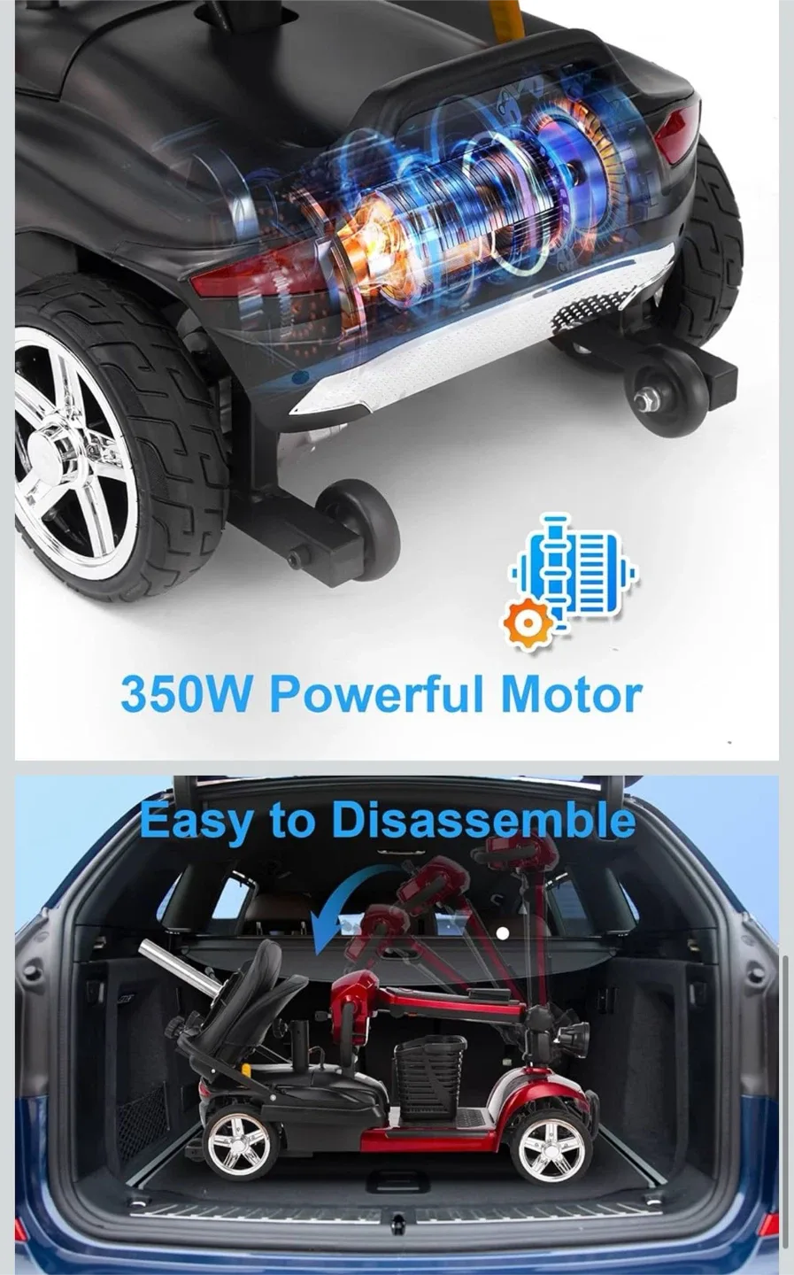 Electric Mobility Scooter - Red image indicator(4)