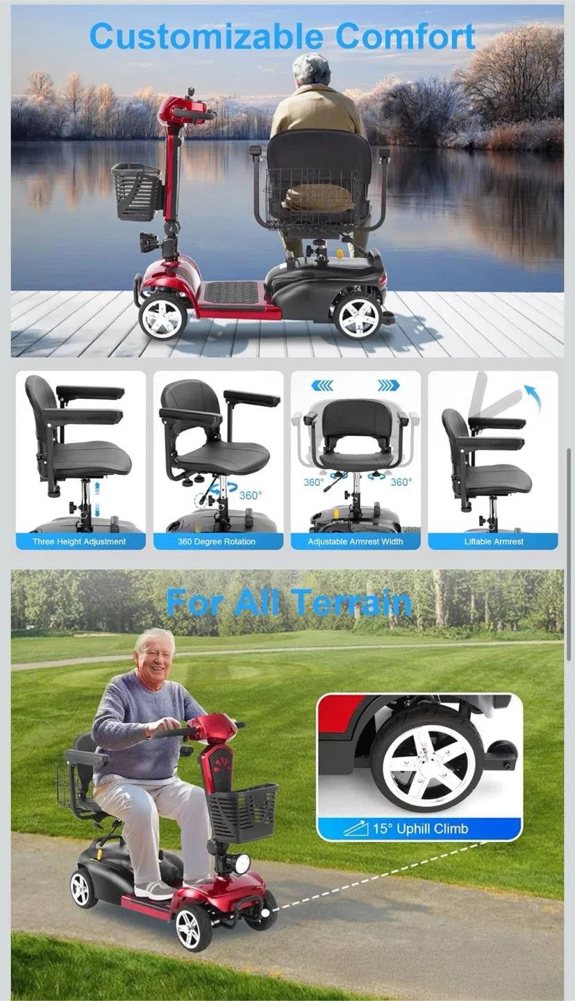 Electric Mobility Scooter - Red image indicator(7)