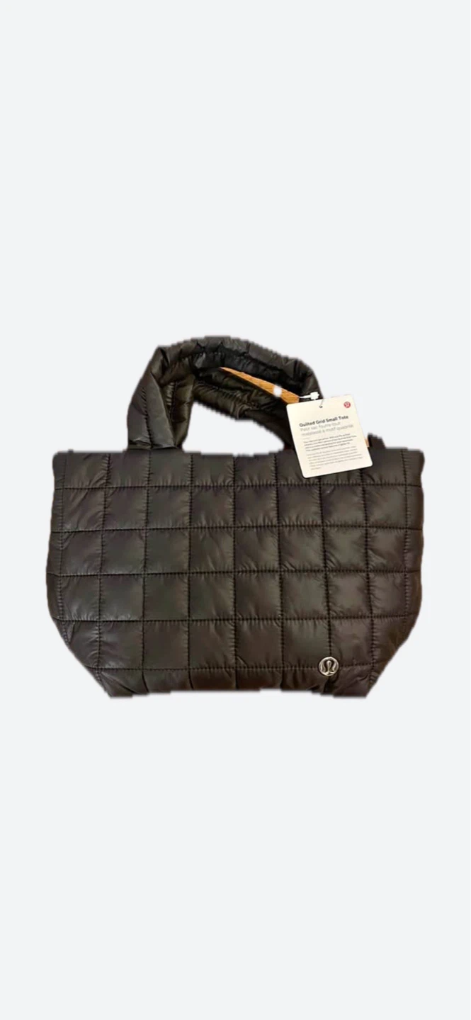 Lululemon Quilted Grid Small Tote - Black