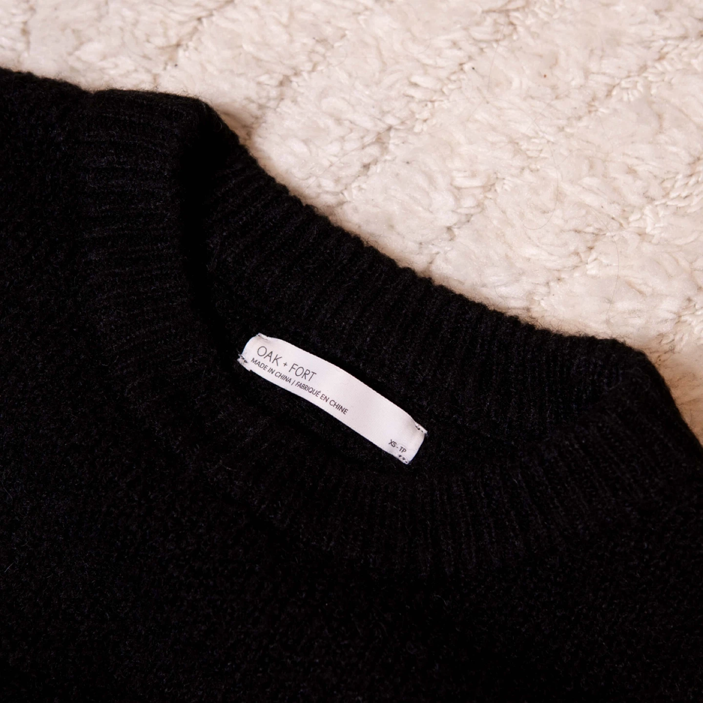Oak + Fort Black Sweater - Size XS - photo 2
