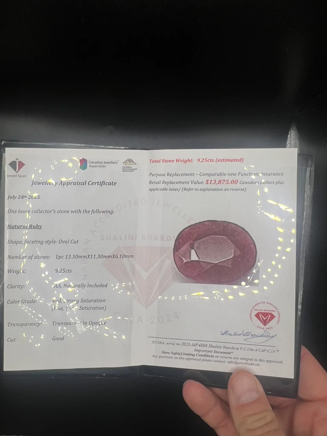 9.25 Carat Natural Ruby image indicator(2)