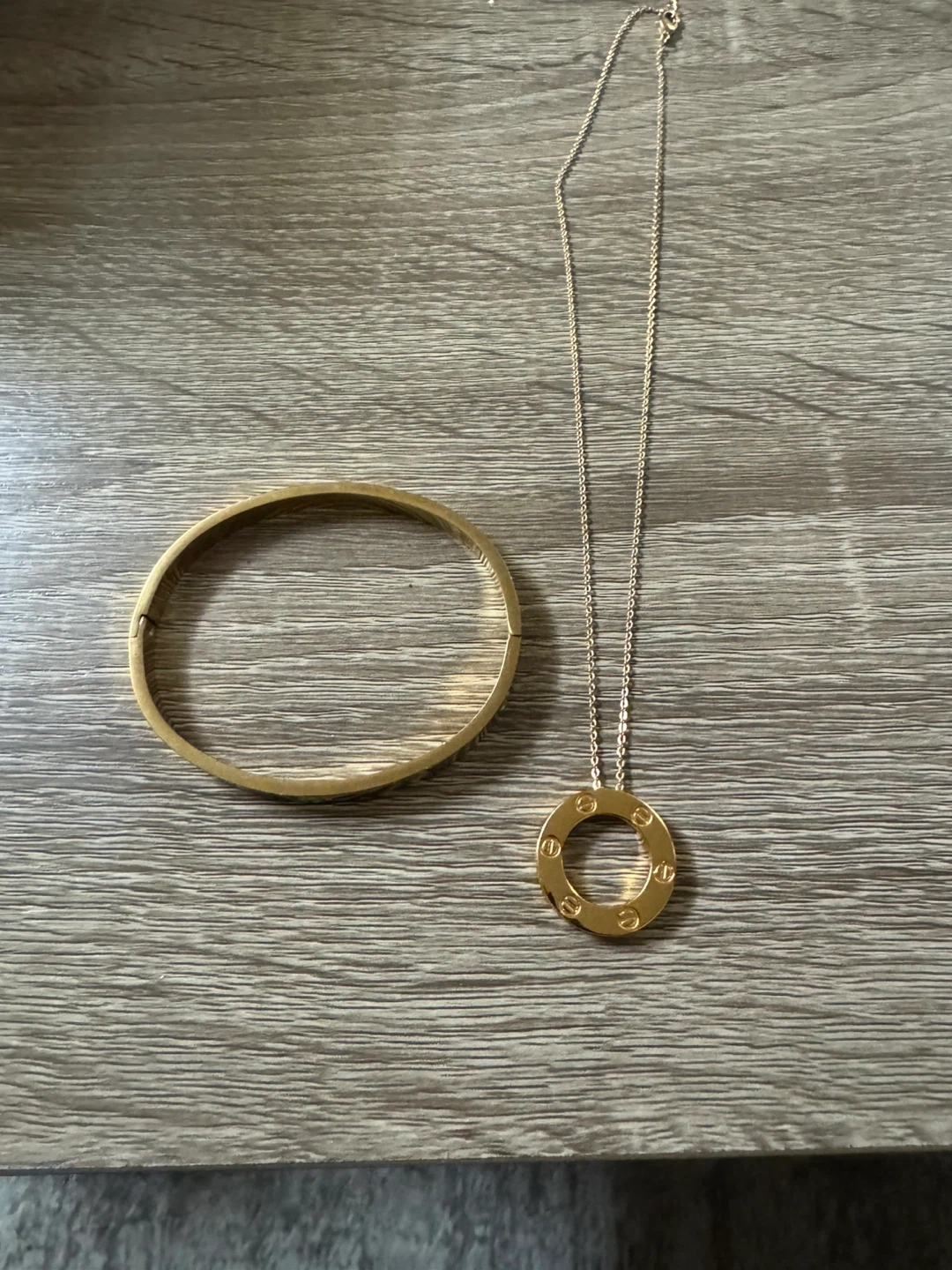 Cartier Gold plated Bracelet & Necklace Set - photo 2