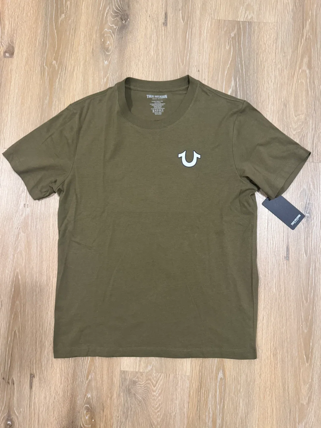 True Religion Mens Olive Green T-Shirt Size XL thumbnail