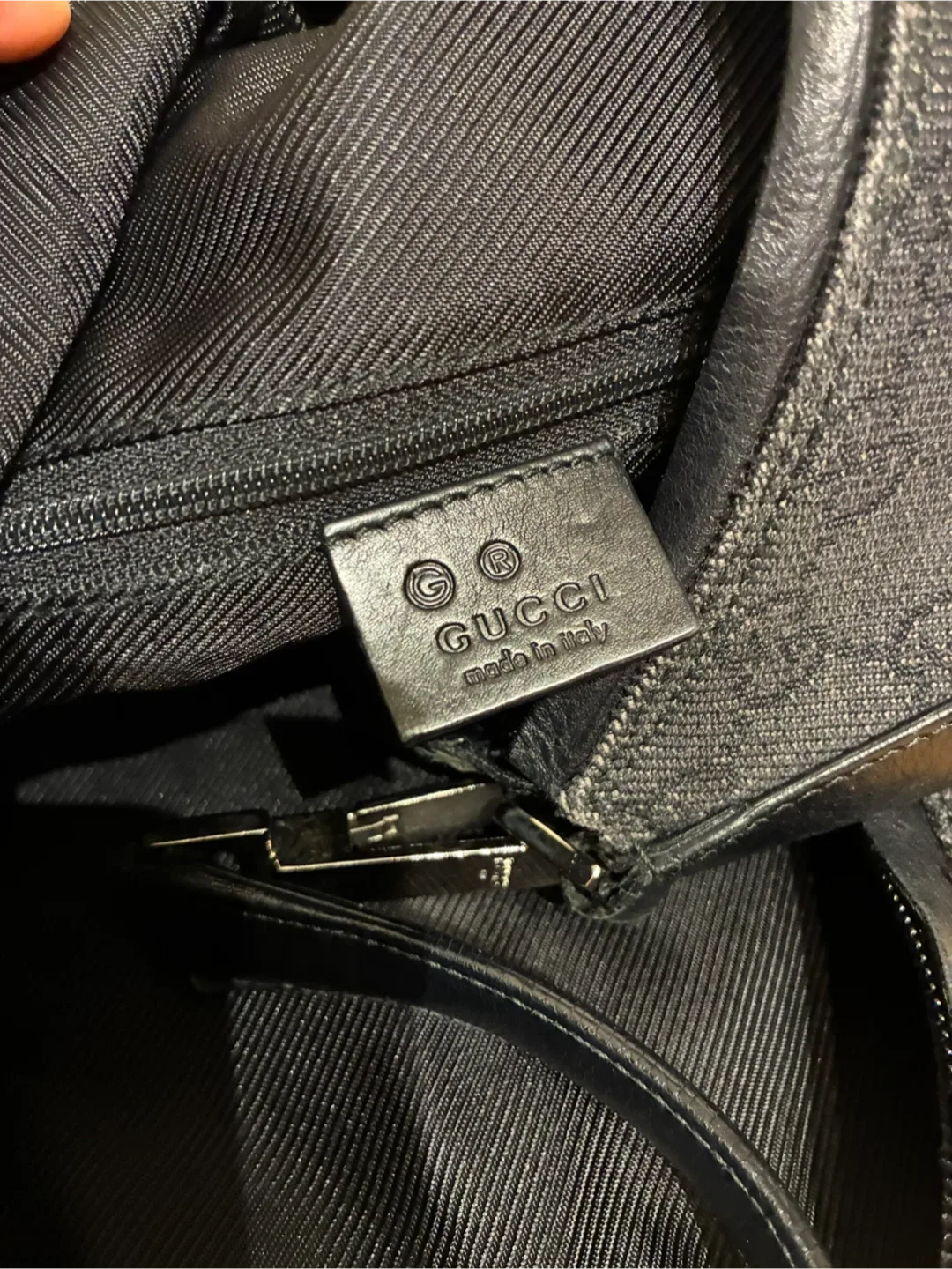 Gucci Black Denim Tote Handbag image indicator(7)