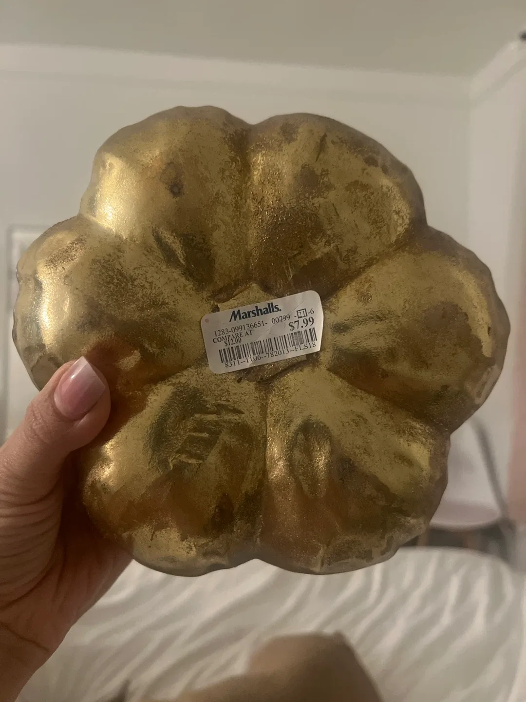 Gold Decorative Pumpkin - Marshalls image indicator(2)