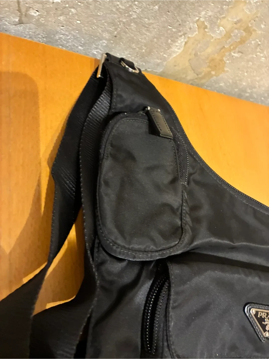 Prada Black Nylon Crossbody Bag image indicator(4)