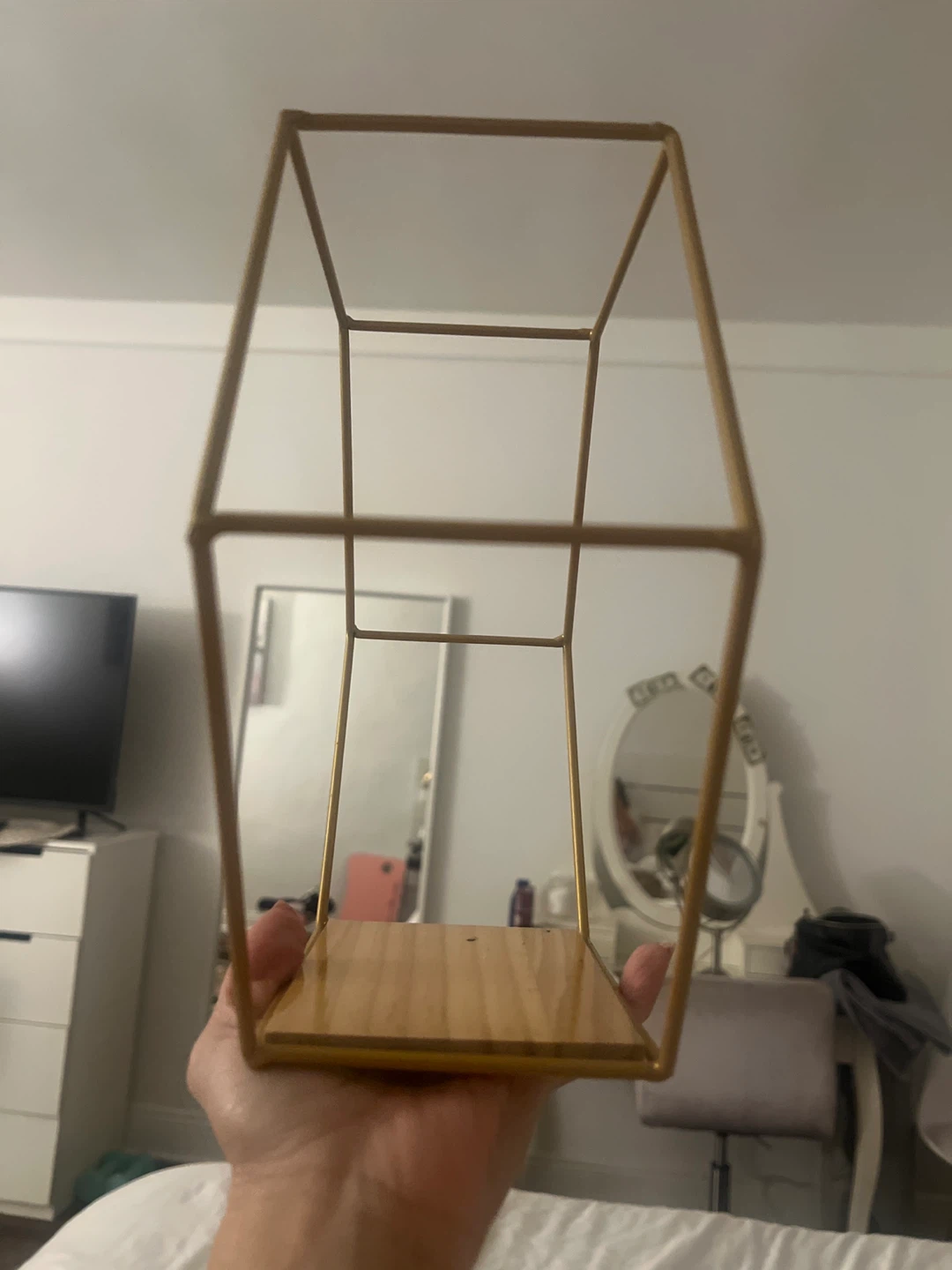 Gold Geometric Wall Shelf - photo 3