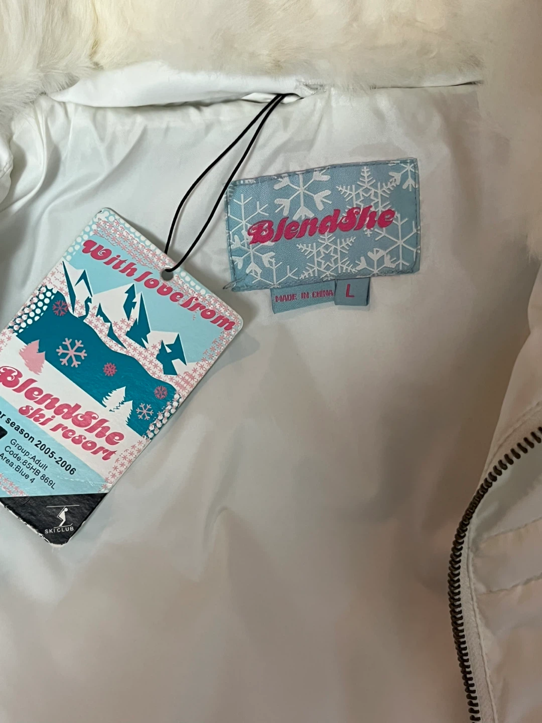 BlendShe White Ski Jacket - Size L - photo 3