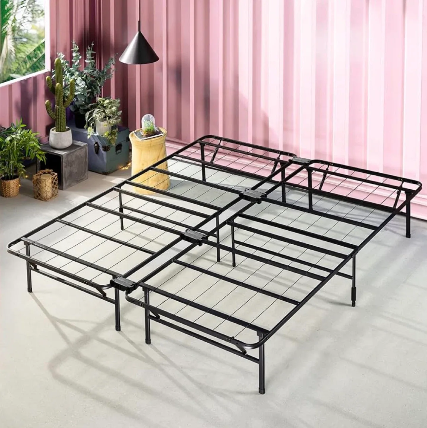 King Bed Frame- Foldable  / Two twin bed frame thumbnail