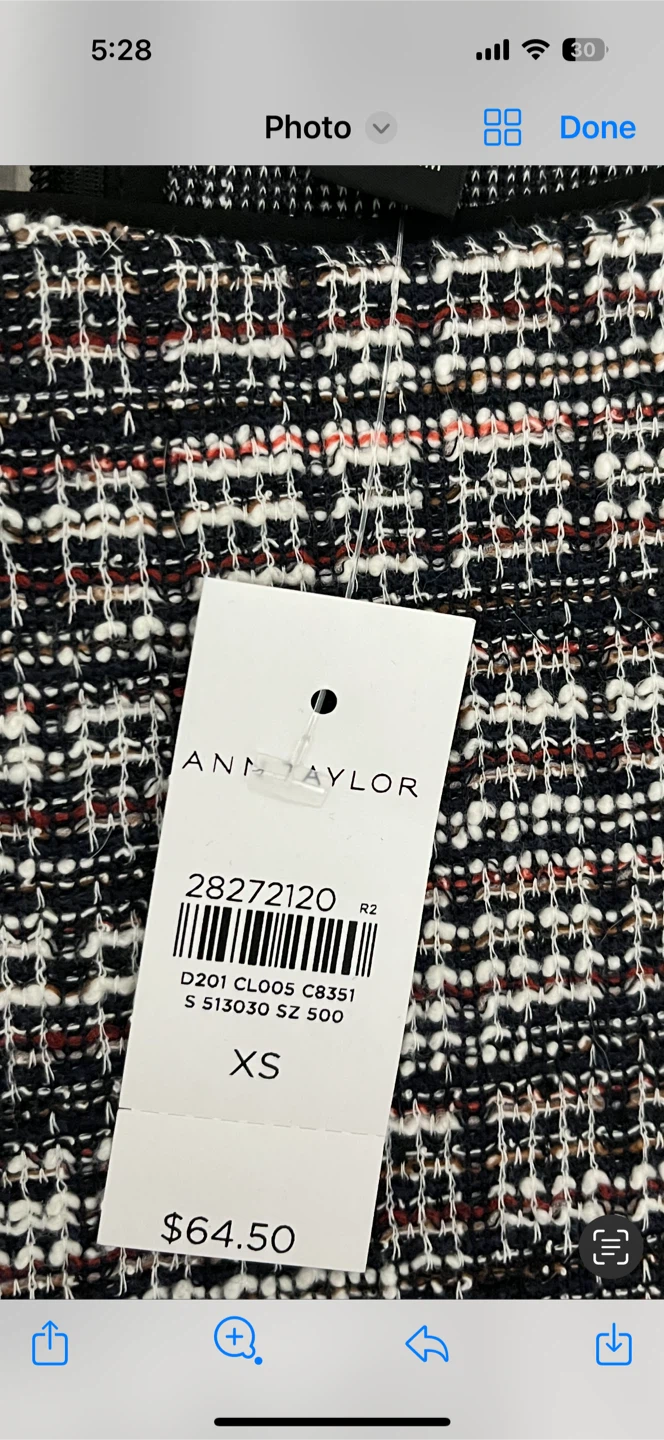 Ann Taylor Plaid Peplum Top - photo 5