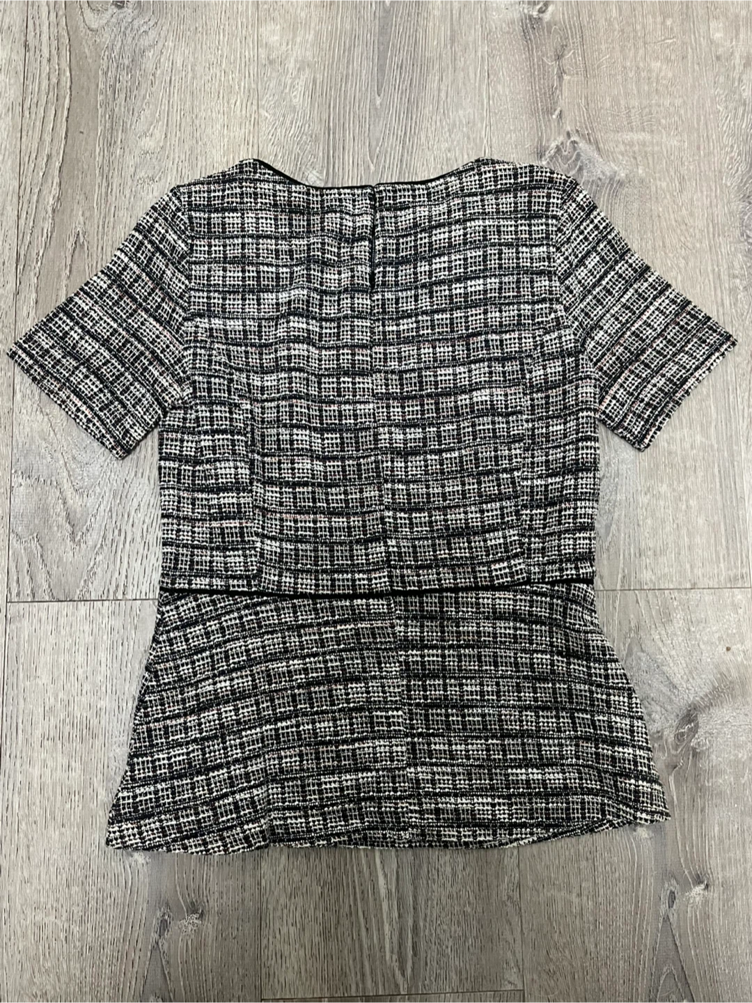 Ann Taylor Plaid Peplum Top - photo 2