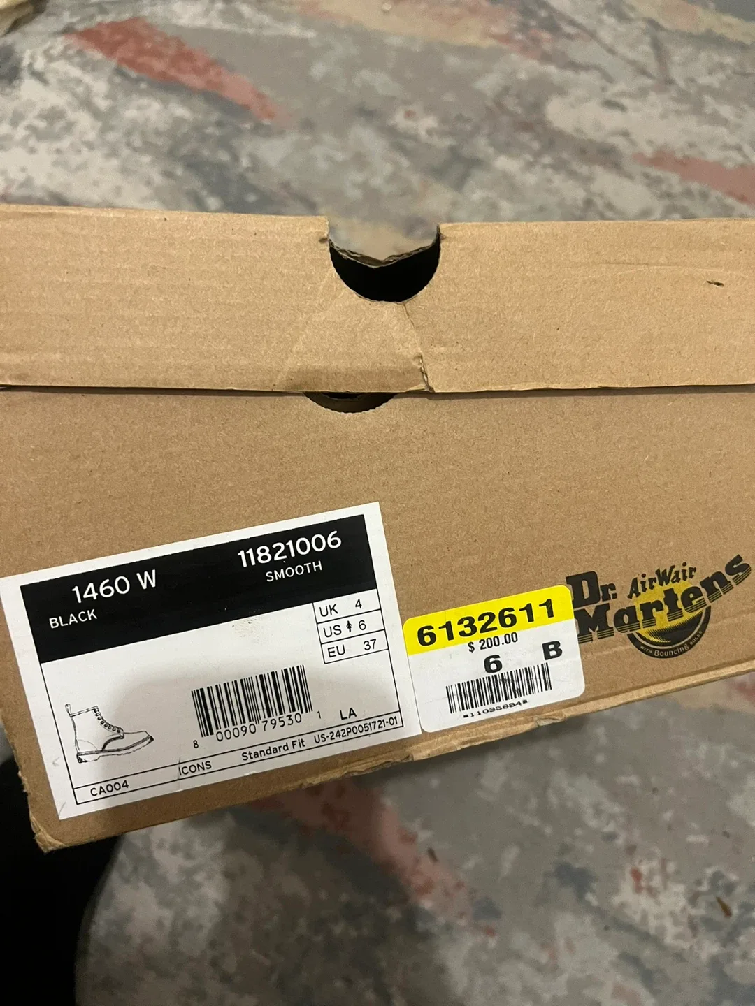 Dr. Martens 1460 W Black Boots - Women's Size 6