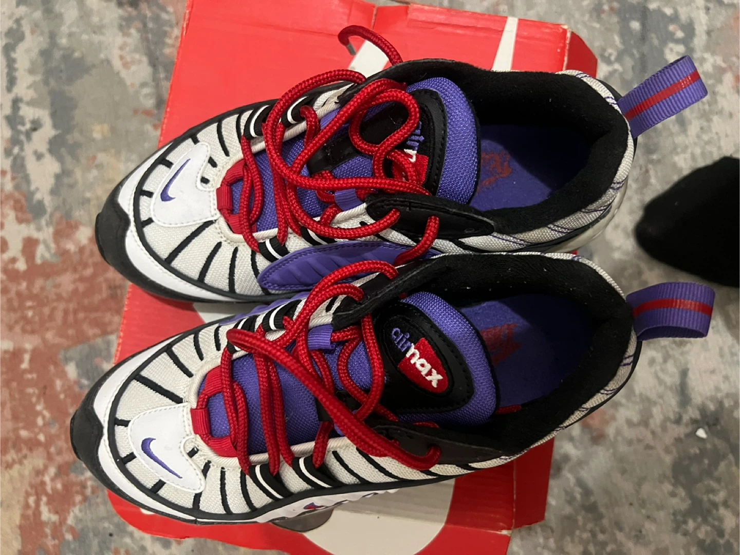 Nike Air Max 98 White/Purple (raptors edition) 5Youth