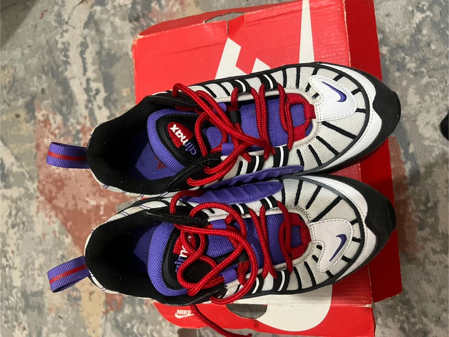 Nike Air Max 98 White/Purple (raptors edition) 5Youth - photo 2