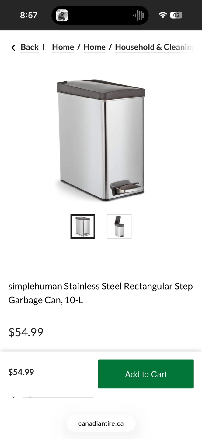 Simple Human 10L Garbage Can - photo 2