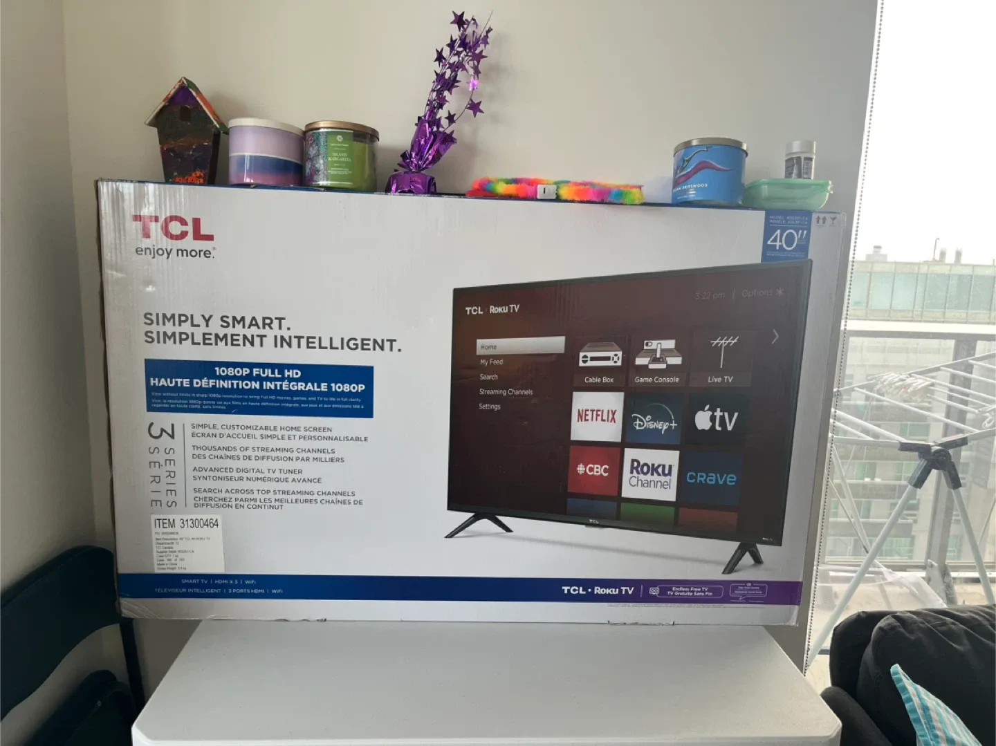 TCL 40S351-CA 40" Roku TV image indicator(3)