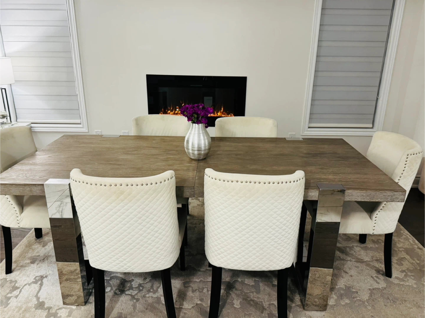 Dining table with 6 chairs