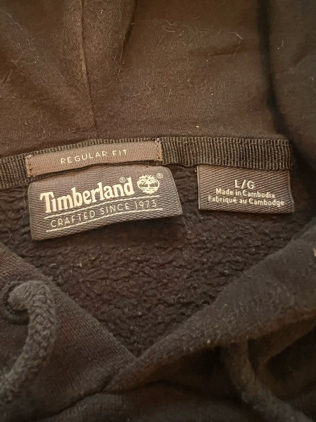 Timberland Black Hoodie - Size L image indicator(4)