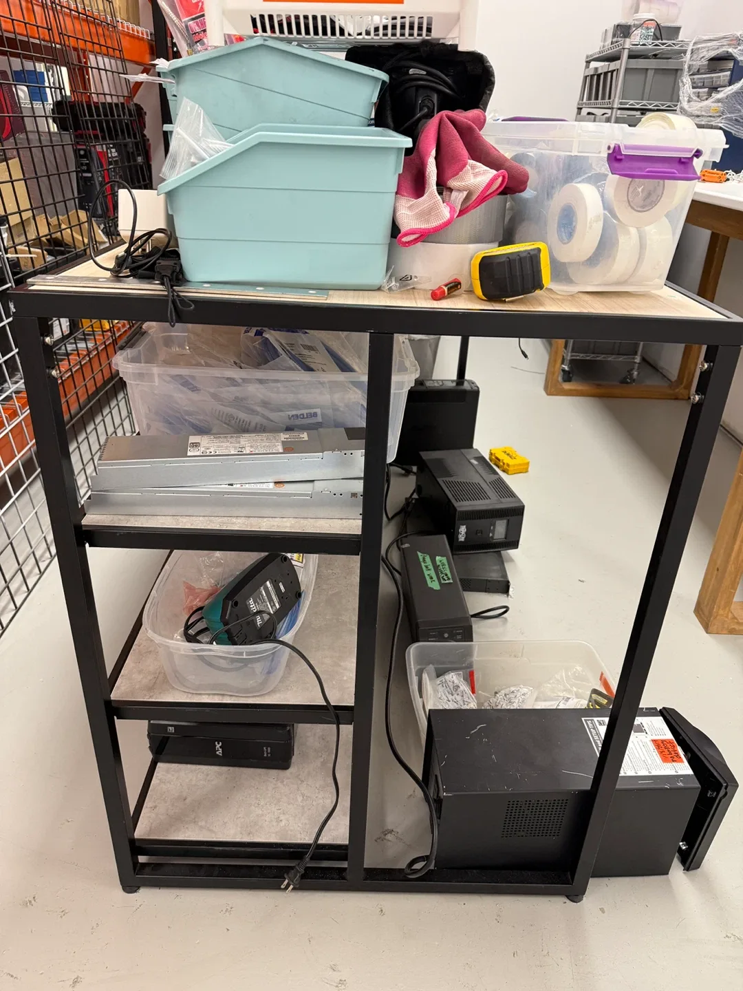 Display desk with shelving  standing height image indicator(4)