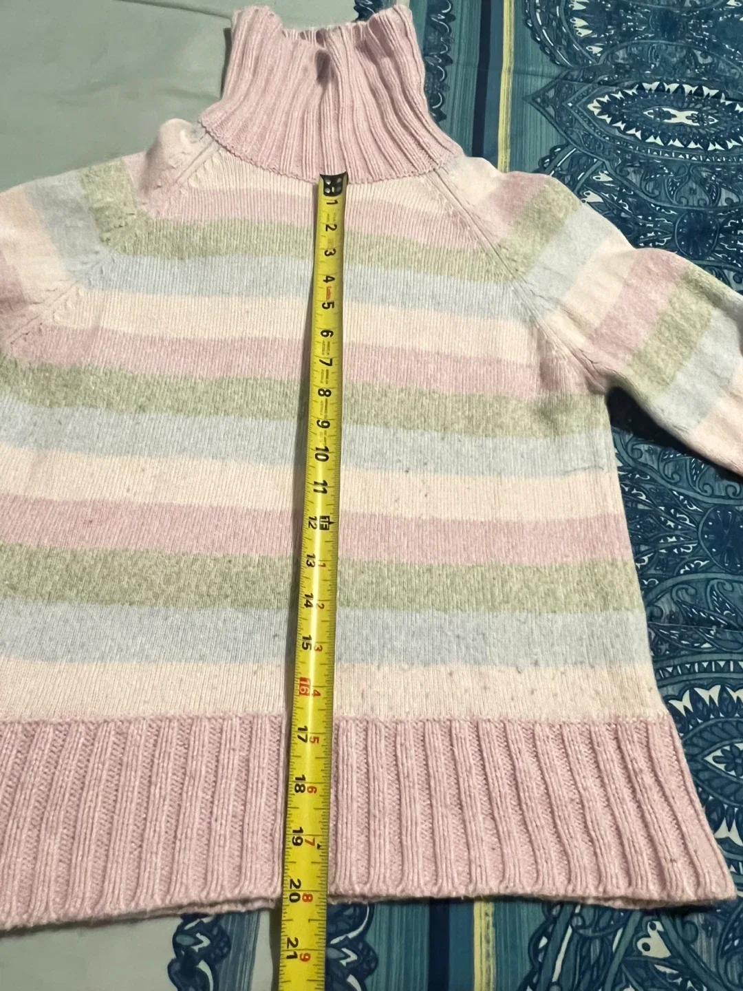 Striped Turtleneck Sweater image indicator(4)