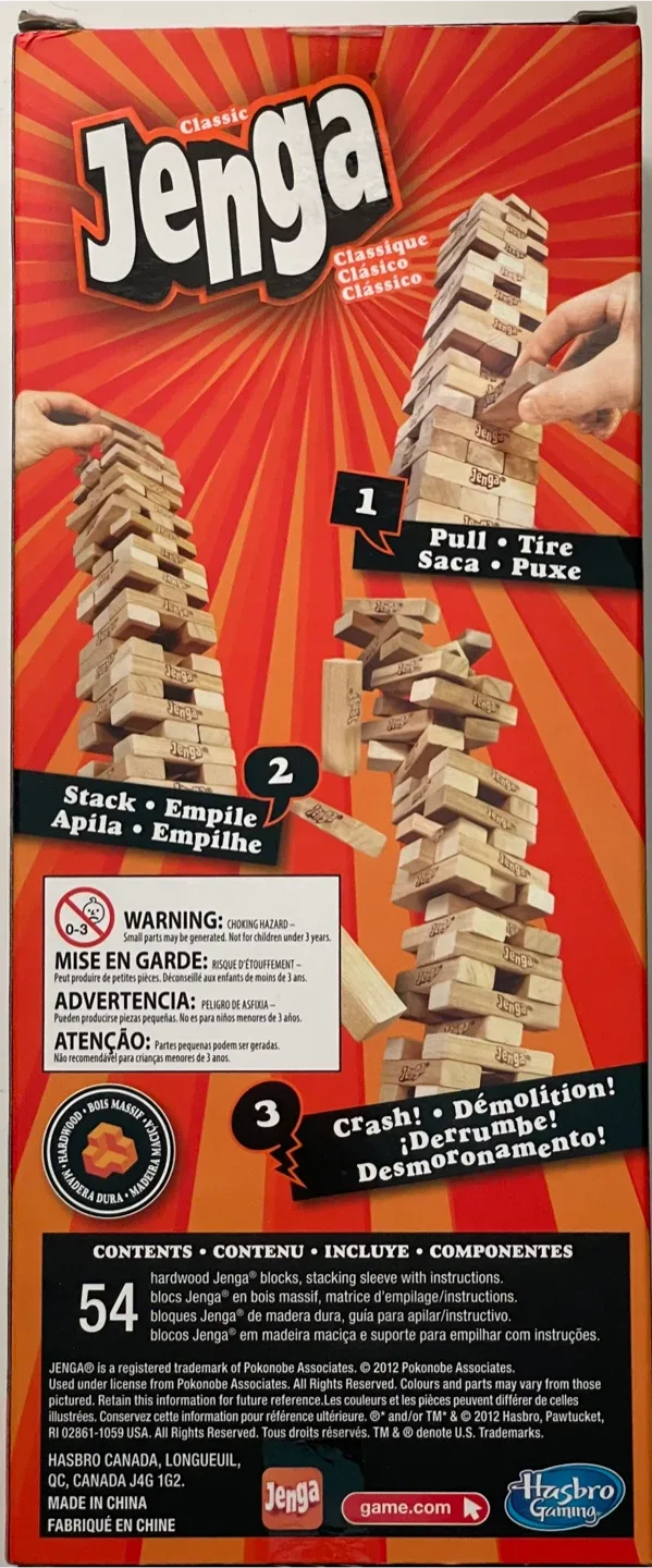Classic Jenga Game - Hasbro Gaming image indicator(3)