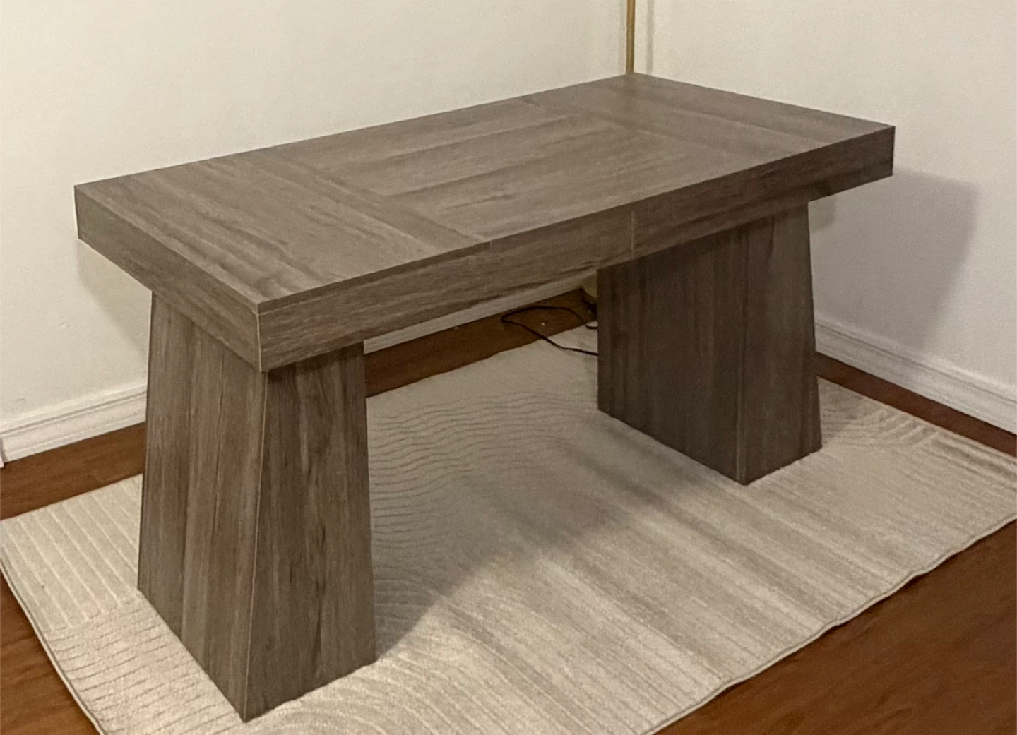 Modern Gray Wood Dining Table/Office Table – New (Assembled) - photo 5