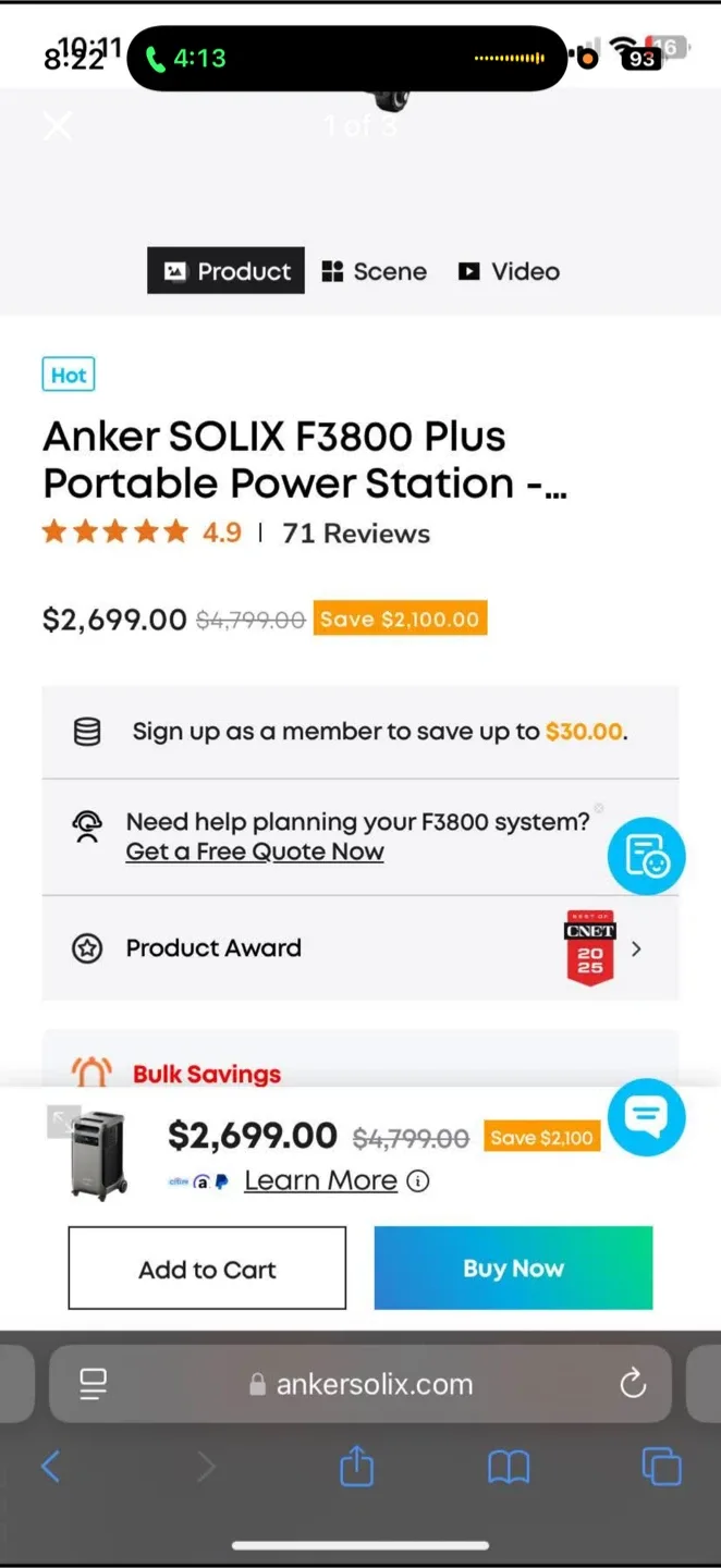 Anker SOLIX F3800 Plus Portable Power Station image indicator(3)