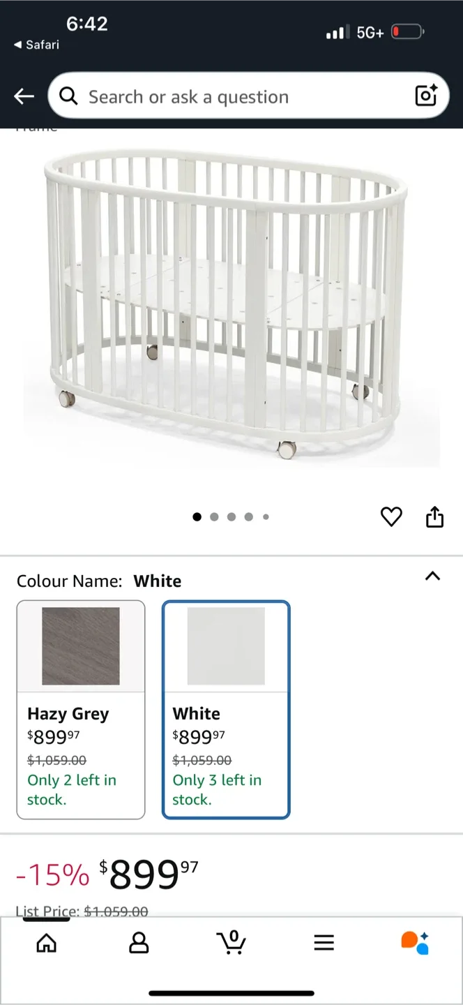 Stokke Sleepi Mini Crib - White image indicator(3)