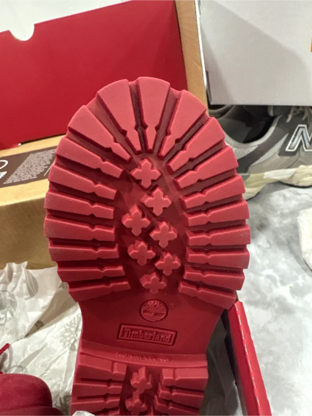 Timberland Red Waterproof Boots (Size 7)M image indicator(2)