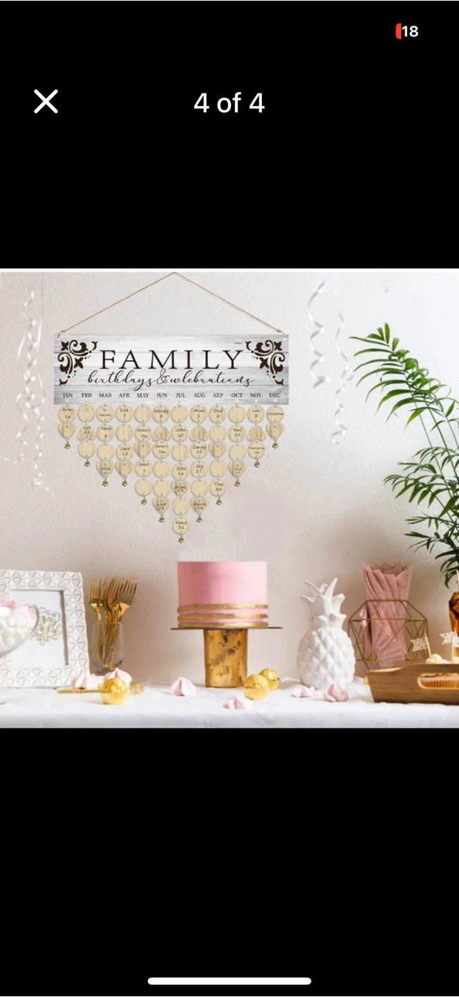 Family Birthdays & Celebrations Calendar - photo 2