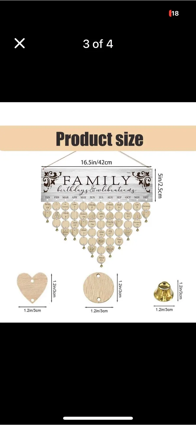 Family Birthdays & Celebrations Calendar image indicator(3)