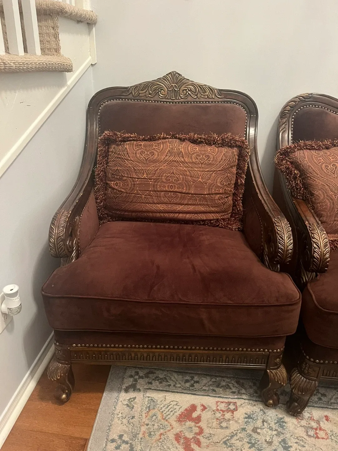 Ornate 6 Chairs Dining & Sofa Set image indicator(6)